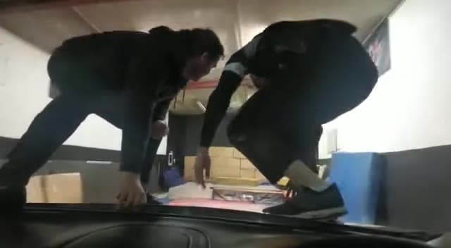 Double car hit